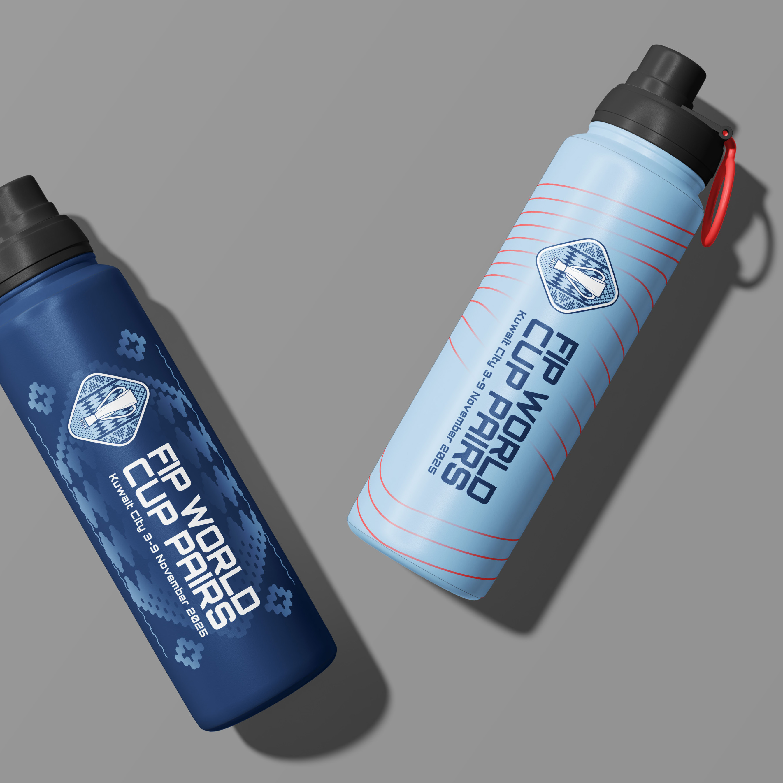 FIP World Cup Water Bottles Mockup